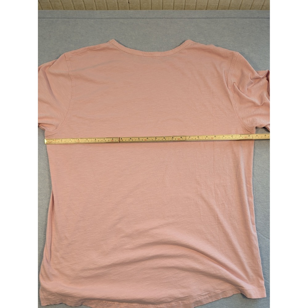 Greyson T-Shirt Mens XXL Pink Short Sleeve Slub Cotton Crewneck Excellent - Picture 6 of 9